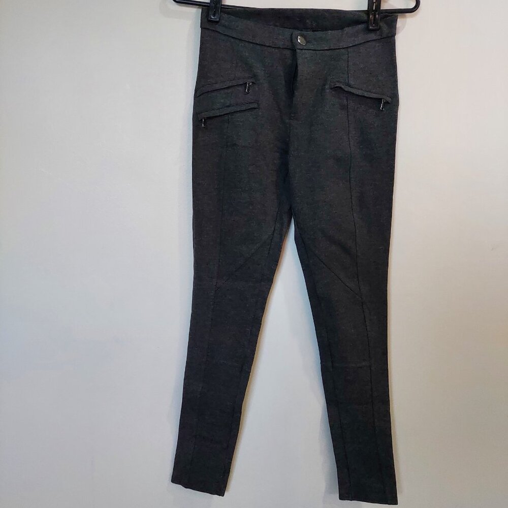Suzy Shier Women's Grey Stretchy Pants, Size 5-6